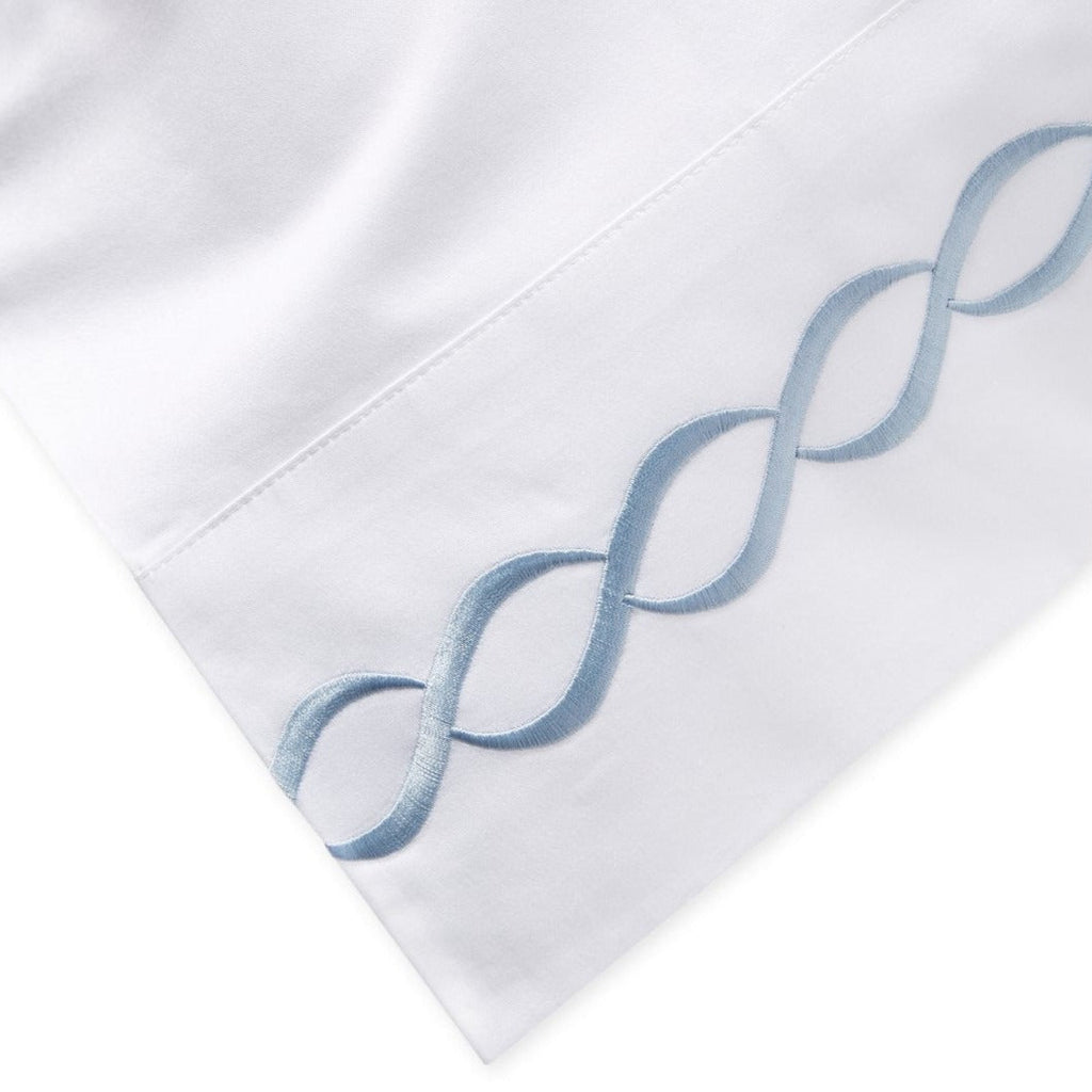 600 Thread Count Rope Embroidered Pillowcase Pair