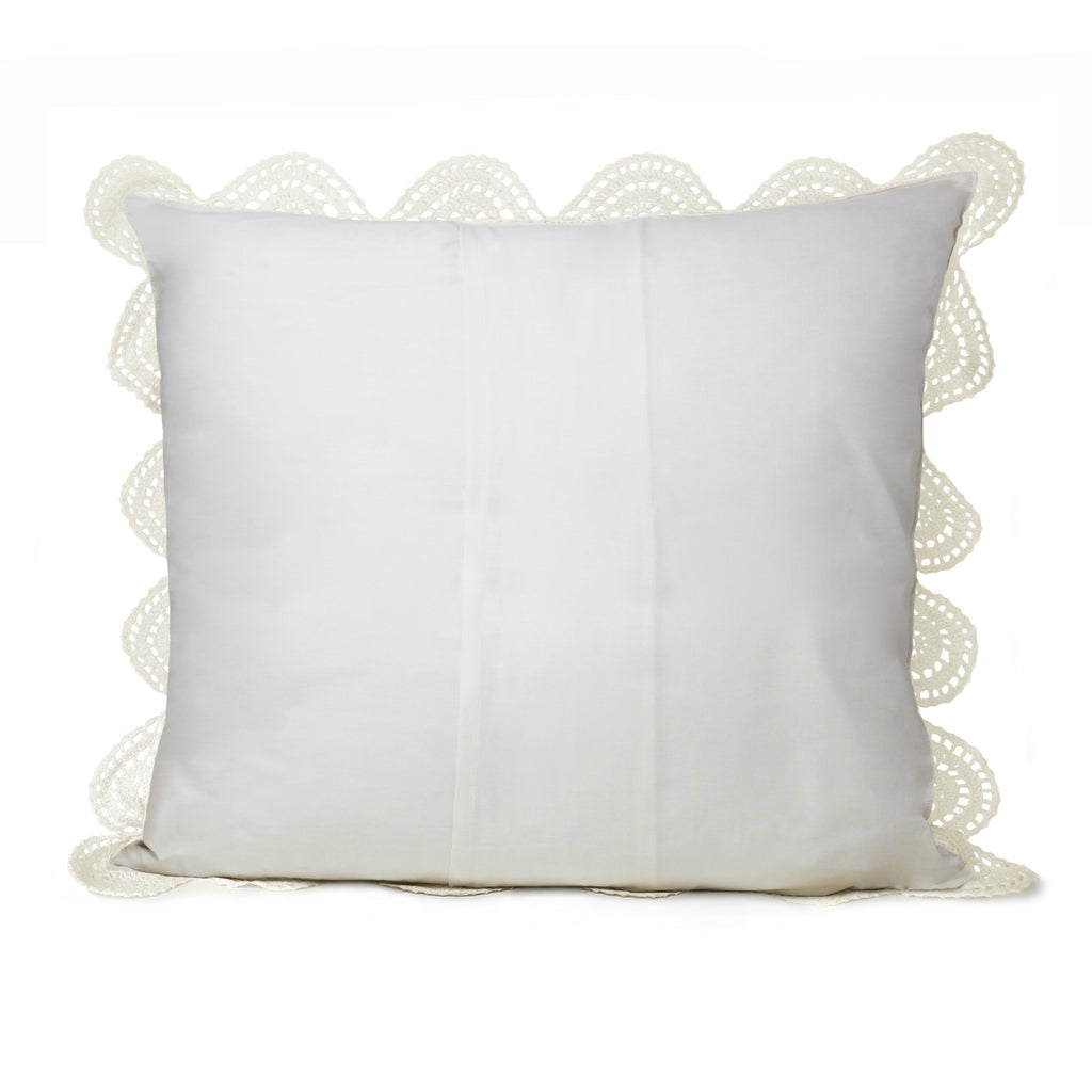 Hand Made Crochet Cotton Pillow Sham Pairs