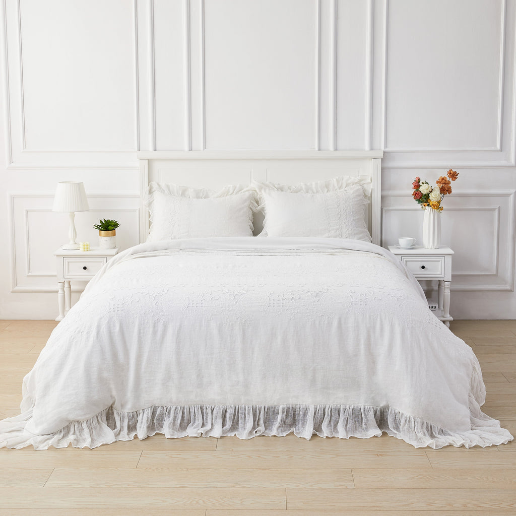 Tabitha Linen Duvet Cover Set