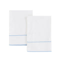 600 Thread Count Framed Sateen Embroidered Cotton Pillowcase Pair