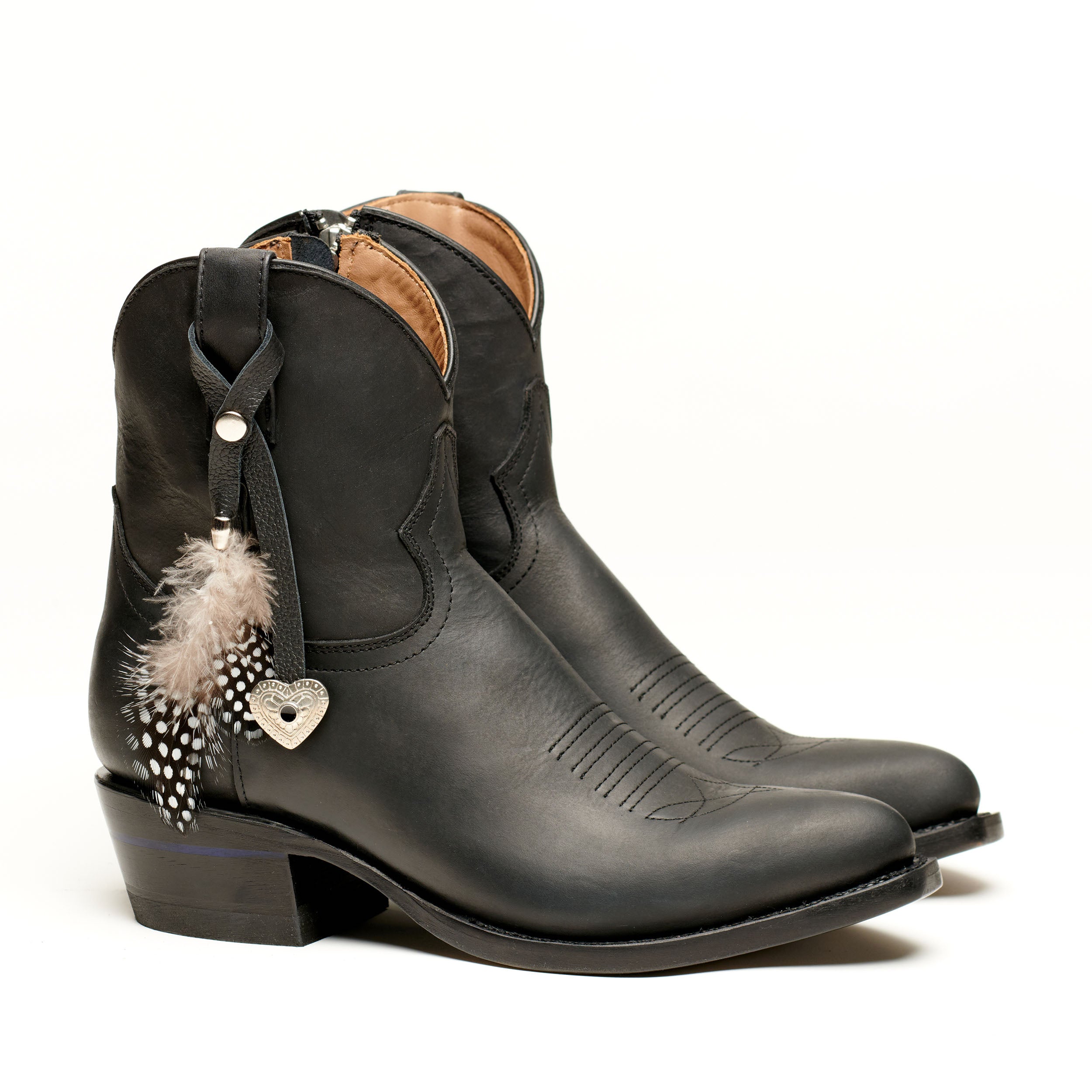Feathered Boot Charm
