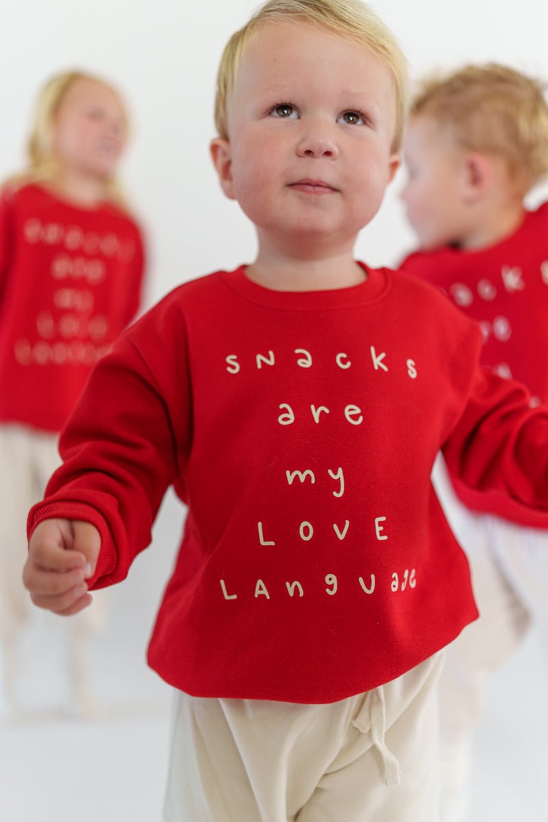 Snacks are my Love Language Crewneck